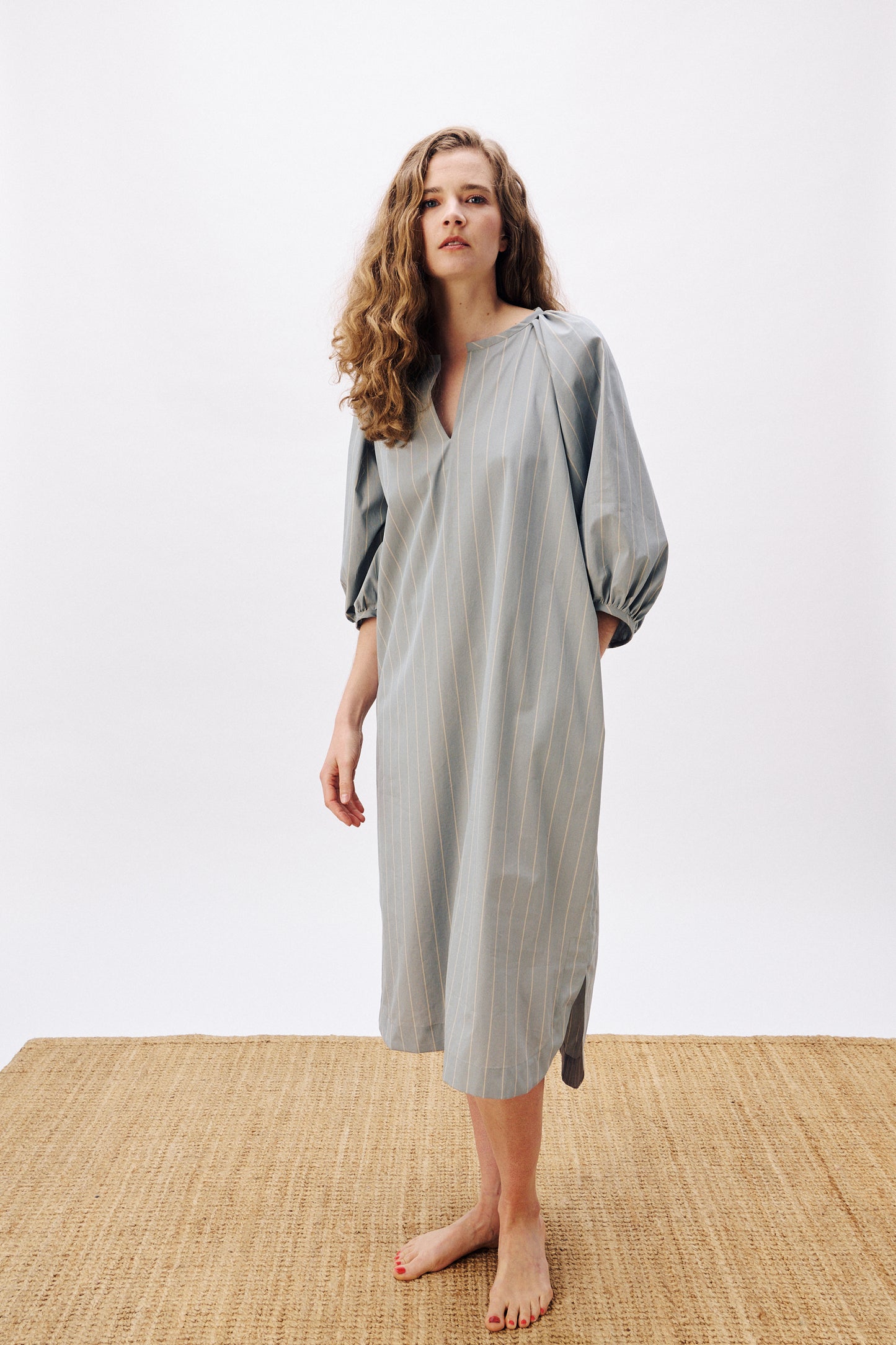 Kaftan Hyères Taubenblau