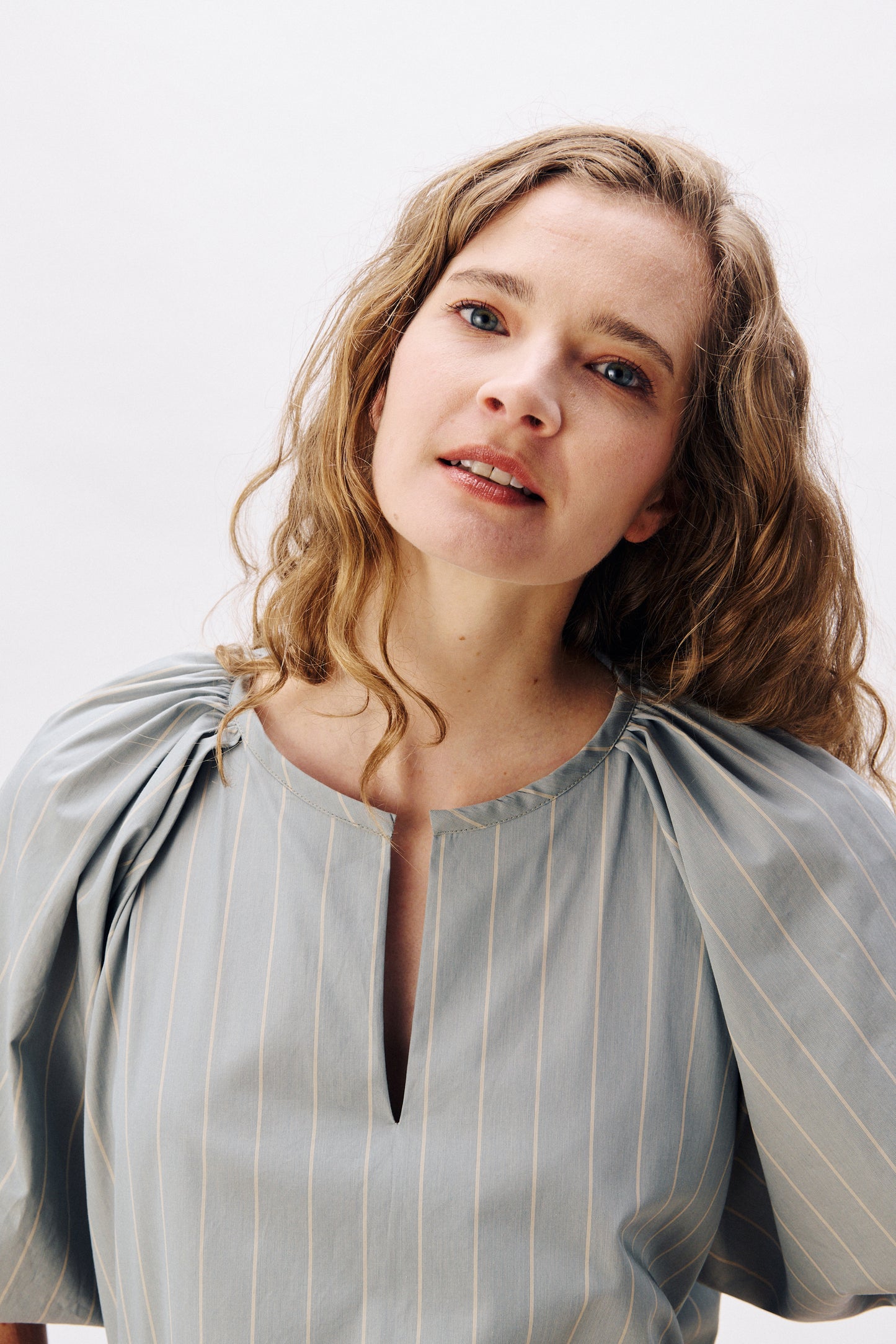 Kaftan Hyères Taubenblau